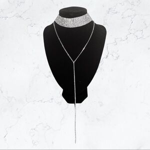 necklace/choker combo w/lobster clasp